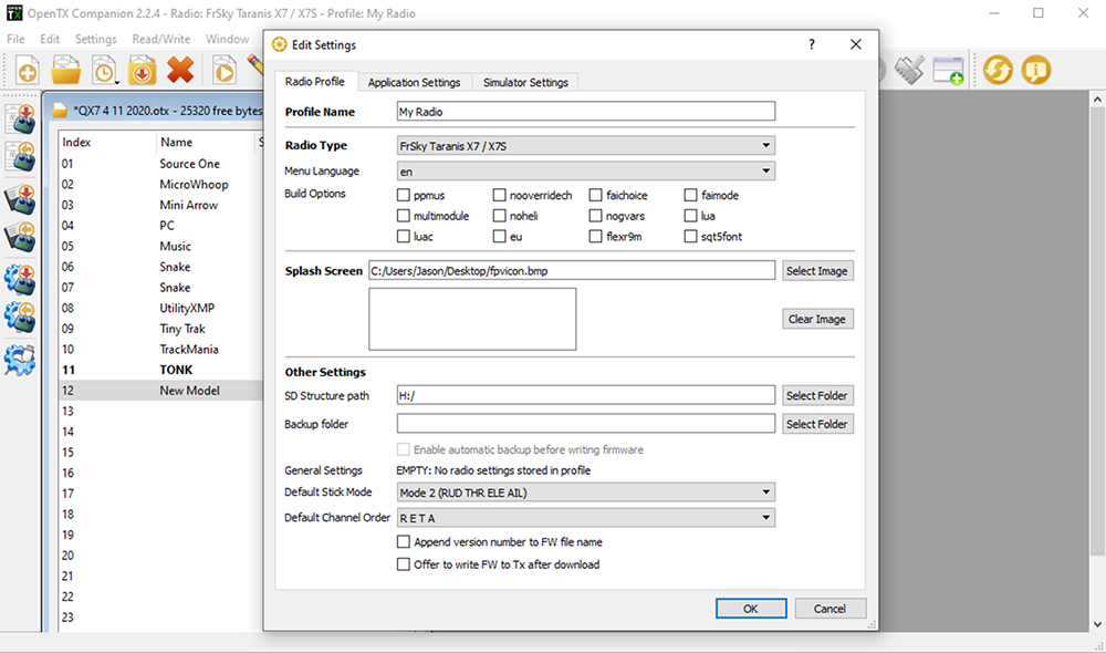 OpenTX Companion-New-Model-5