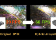 Interpolating DVR for higher frame rates