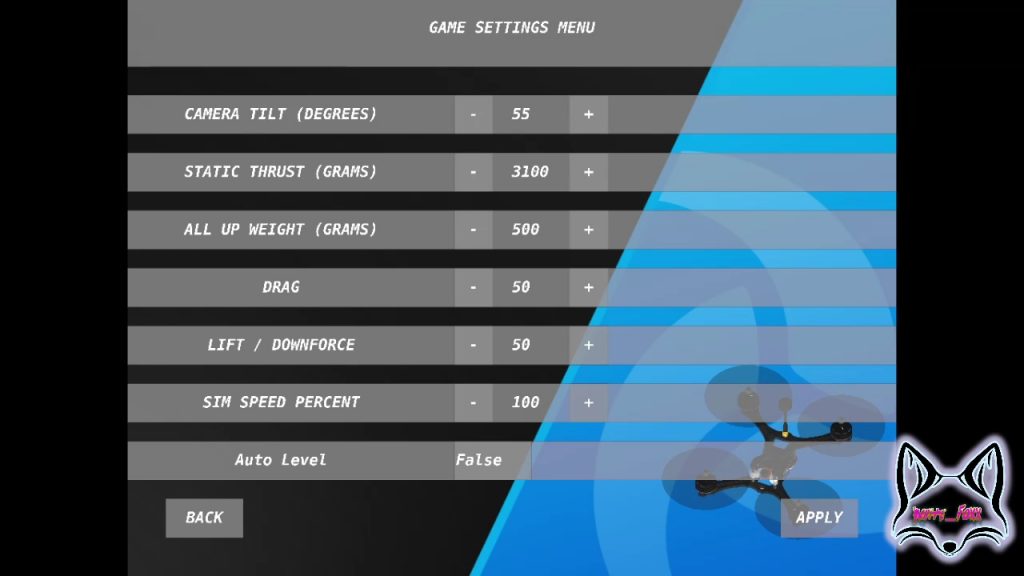 Flowstate Settings