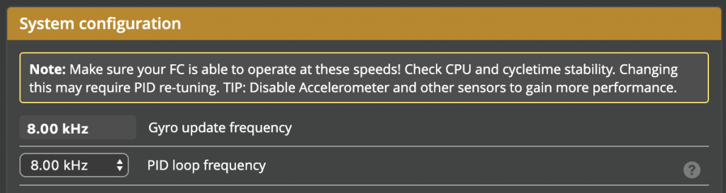 Betaflight configuration for propwash handling