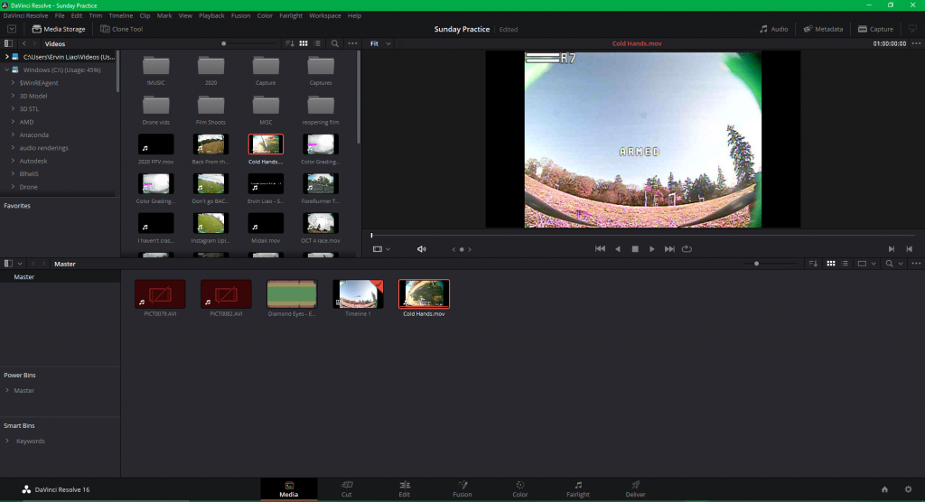 DaVinci Resolve - Importing Media