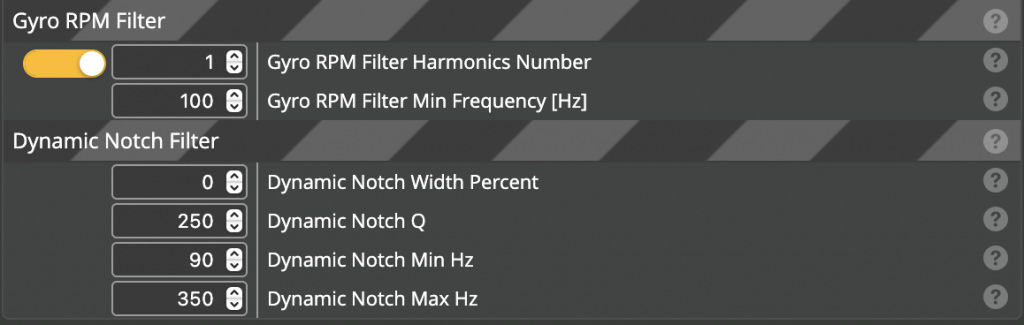Betaflight configuration for propwash handling