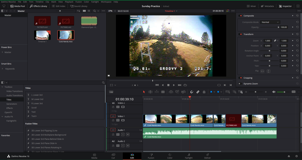 DaVinci Resolve - Editing