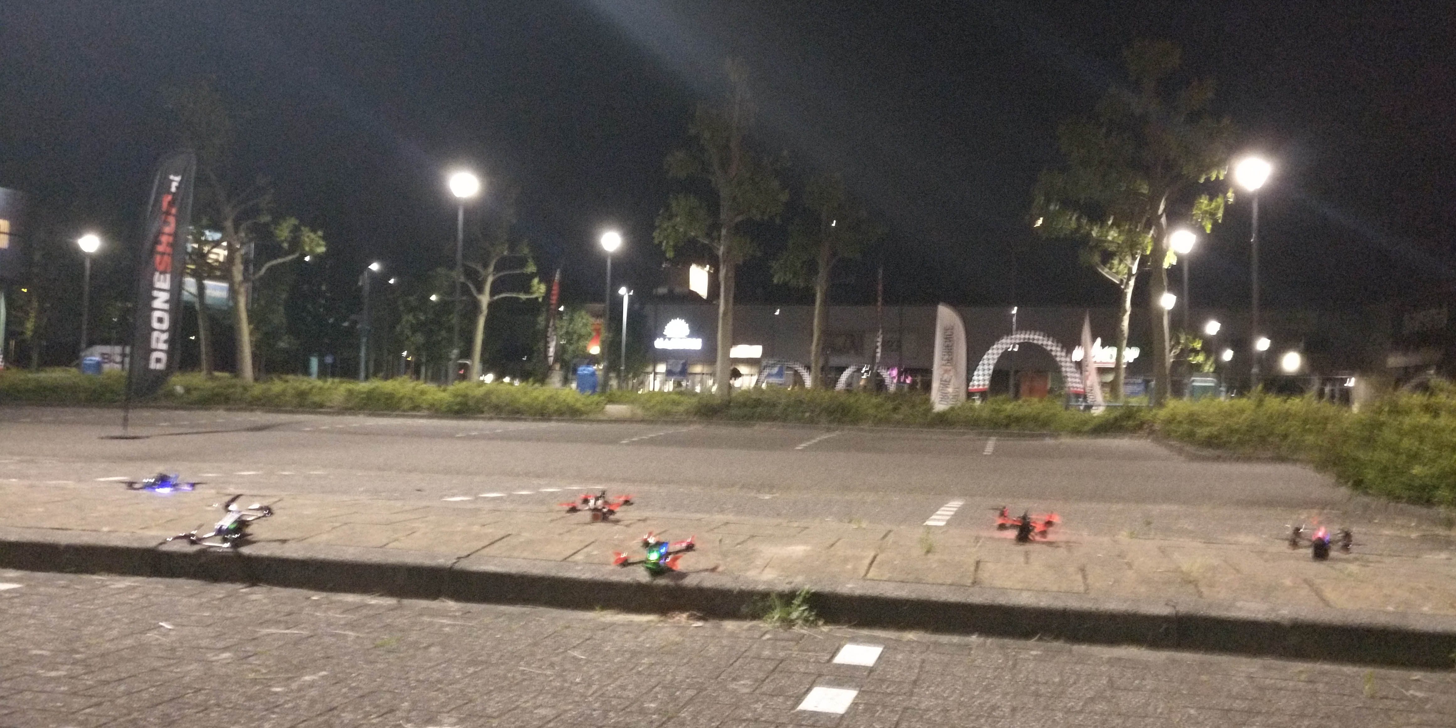 Outdoor night race with DJI digital FPV