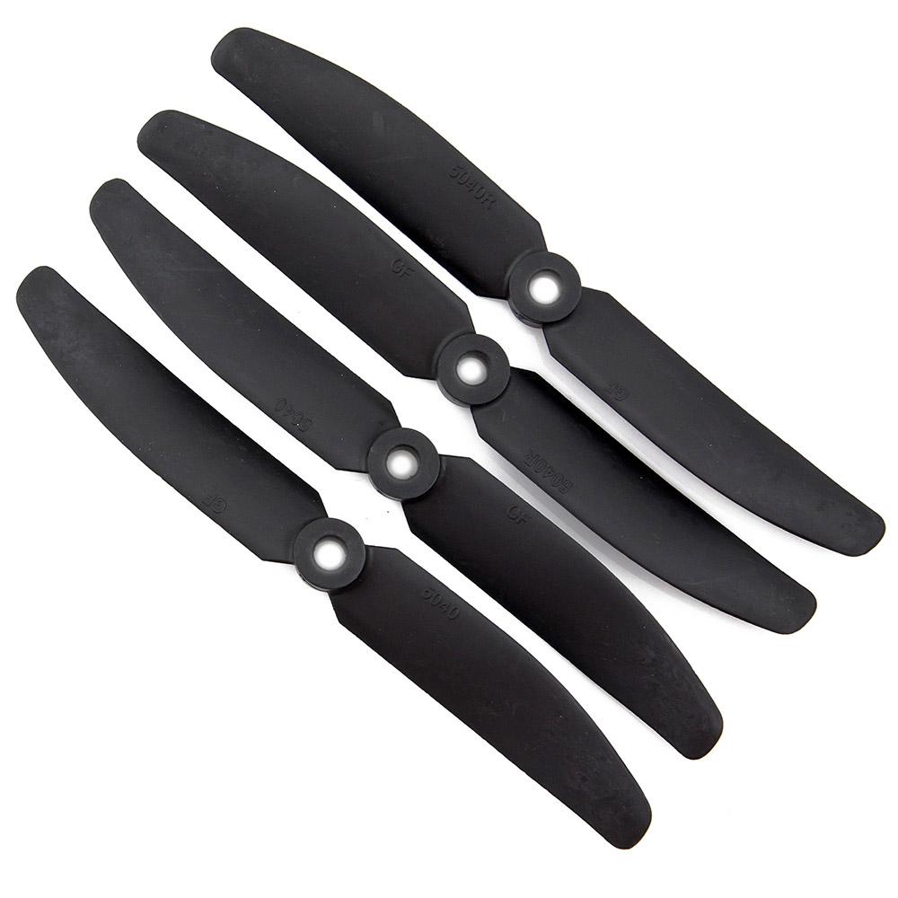 Gemfan 5x4 Carbon Nylon Propeller - 2 Blade (Set of 4 - Black)