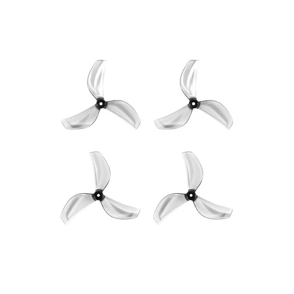 BETAFPV 45mm 3-Blade Propeller (Set of 4) - 1.5mm Shaft - Clear Gray