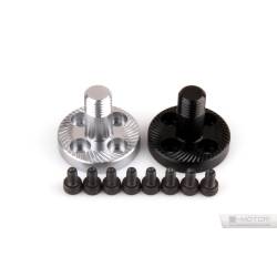 M8 Beechwood Self-Locking Prop Adapter (Black+Silver) for U5 Motors