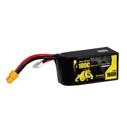 DOGCOM 22.2V 1600mAh 180C 6S LiPo Battery - XT60
