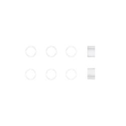 M3x3 Mini Spacers (No Thread, Set of 8)
