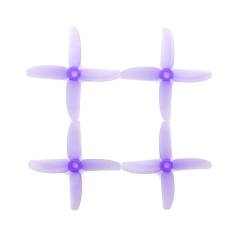 RaceKraft 3x3 Clear 4 Blade (Set of 4 - Purple)
