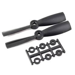 HQProp 4x4.5 Bullnose CCW Propeller (Black Carbon Composite) - 2 Blade (2 Pack)