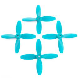Lumenier 4x4x4 - 4 Blade Propeller (Set of 4 - Blue)