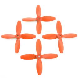 Lumenier 4x4x4 - 4 Blade Propeller (Set of 4 - Orange)