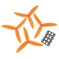Gemfan 5x3 Propeller - 3 Blade (Set of 4 - Orange)
