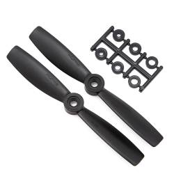 HQProp 5x4.5R Bullnose CW Propeller - (Black Carbon Composite) - 2 Blade - (2 pack)