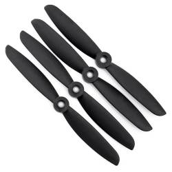 Gemfan 5x4.5 Carbon Nylon Propeller - 2 Blade (Set of 4 - Black)