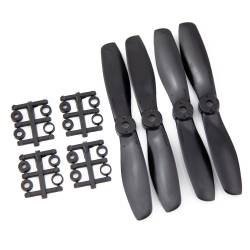 Gemfan 5x4.5 Bullnose Propeller - Nylon Glass Fiber (Set of 4 - Black)