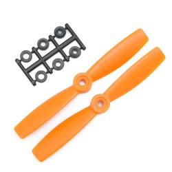 HQProp 5x4.5O Bullnose CCW Propeller - 2 Blade (2 pack Orange)
