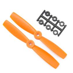 HQProp 5x4.5RO Bullnose CW Propeller - 2 Blade (2 pack Orange)