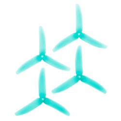 RaceKraft 5x4 Clear Emerald Tri-Blade (Set of 4)