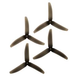 RaceKraft 5x4 Clear Tri-Blade (Set of 4 - Smoke)