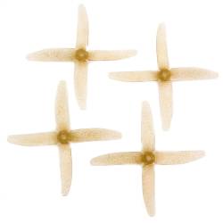 RaceKraft 5x4 Clear 4 Blade (Set of 4 - Gold)