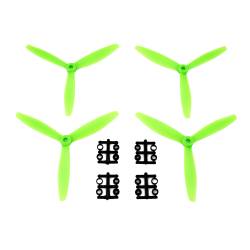 Gemfan 6x4 Glass Fiber Propeller - 3 Blade (Set of 4 - Green)