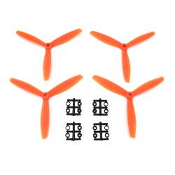 Gemfan 6x4 Glass Fiber Propeller - 3 Blade (Set of 4 - Orange)