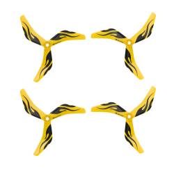 Azure Power 5045 V2 HGP Enhanced Glass Fiber Propeller - 3 Blade (Set of 4 - Ferrari Yellow)