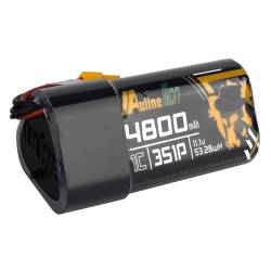 Auline Li-ion 4800mAh 3S 11.1V Goggle Battery w/ Voltage Buzzer - XT60
