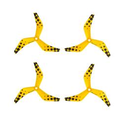 Azure Power 5045 5x4.5x3 PC - 3 Blades (Set of 4 - Ferrari Yellow)