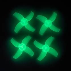 BETAFPV 40mm 4-Blade Whoop Propellers (1.5mm Shaft - Lumenier Edition Glow in the Dark)