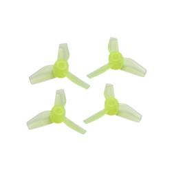 Rakonheli 31MM 3 Blade Clear Propeller (2CW+2CCW; 0.8MM Shaft) - Yellow
