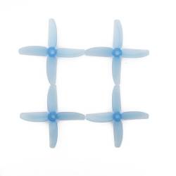 RaceKraft 3x3 Clear 4 Blade (Set of 4 - Blue)