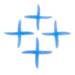 DAL 5x4 4 Blade Propeller Q5040 (Set of 4 - Crystal Blue) 
