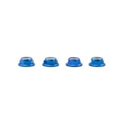 Lumenier M5 Blue Aluminum Low Profile Lock Nut (set of 4 CW)