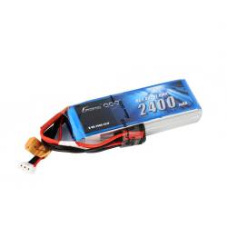 Gens Ace 2400mAh 7.4V RX 2S1P Lipo Battery