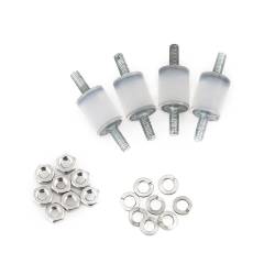 Clear Soft Silicone Bobbins (4pcs)