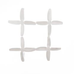 RaceKraft 3x3 Clear 4 Blade (Set of 4 - Clear)