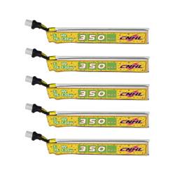 CNHL Speedy Pizza Drones 350mAh 3.8V 1S 75C LiPo Battery (5pcs) - BT2.0