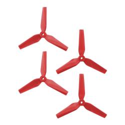 DAL 5x4.4 - 3 Blade, Red Trapezoid Propeller - T5044  (Set of 4)