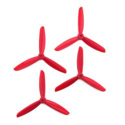 DAL 5x4.5 - 3 Blade Propeller - TJ5045 (Set of 4 - Red)