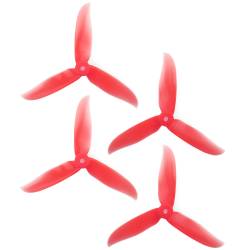 DAL 5x4.6 - 3 Blade, Crystal Red Cyclone Propeller - T5046C  (Set of 4)