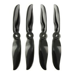 DAL 5x5 - 2 Blade, Black Cyclone Propeller - 5050C  (Set of 4)