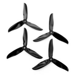 DAL 5x5 - 3 Blade, Black Cyclone Propeller - T5050C  (Set of 4)