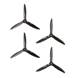 DAL 5x5 - 3 Blade, Black Cyclone Propeller - T5051C  (Set of 4)