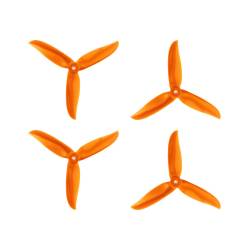 DAL 5x4.5 - 3 Blade, Orange Cyclone Propeller - T5045C  (Set of 4)
