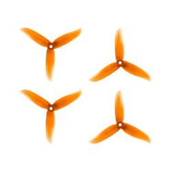 DAL 5x4.5 - 3 Blade, Crystal Orange Cyclone Propeller - T5045C  (Set of 4)