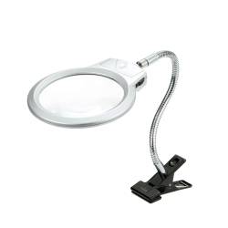 Desk Metal Hose 2.5X107mm Magnifying Glass