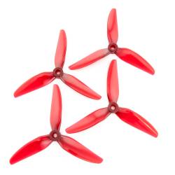 HQProp DP 5x5x3V1S Propeller - 3 Blade (Set of 4 - Light Red)